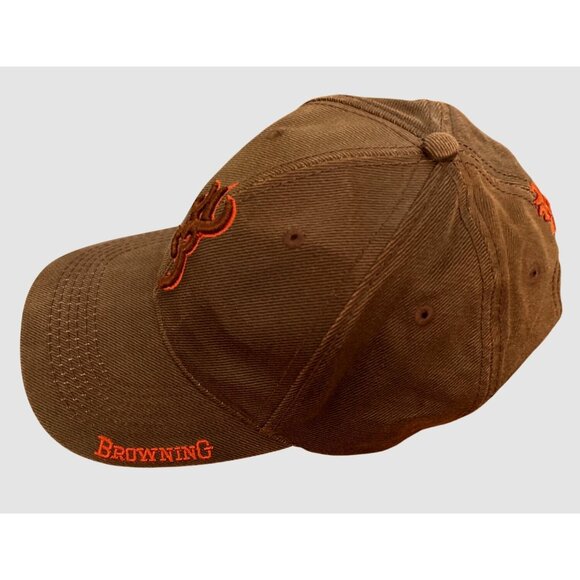 Browning Brown & Orange Cap One Size Fits All Mens Hat - Picture 2 of 7